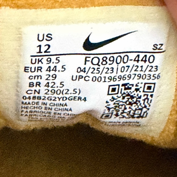 Nike Air Max 1 \'87 Denim Aura Sneakers FQ8900-440 Wmn’s Size 12 Or Men Size 10.5 main image 5